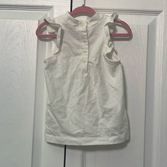 Janie and Jack White NWOT white shirt with ruffles - Picture 2 of 3